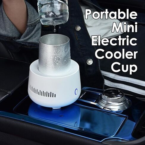Portable Fast Cooling Cup | Electronic Refrigeration Cooler Mini Electric Cooler Cup, for Beer, Wine, Beverage, Drink, Water, Fruit in Saudi Arabia