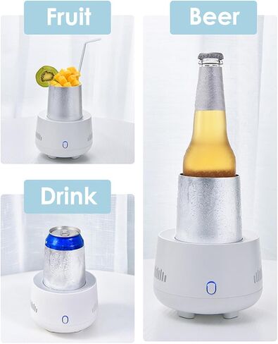 Portable Fast Cooling Cup | Electronic Refrigeration Cooler Mini Electric Cooler Cup, for Beer, Wine, Beverage, Drink, Water, Fruit in Saudi Arabia