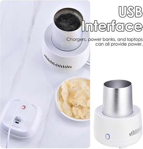 Portable Fast Cooling Cup | Electronic Refrigeration Cooler Mini Electric Cooler Cup, for Beer, Wine, Beverage, Drink, Water, Fruit in Saudi Arabia