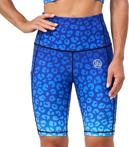 UIUO-UIPEU High Waisted Biker Shorts for Women Workout Shorts Athletic Leggings Tights Running Printed Yoga Shorts in Saudi Arabia