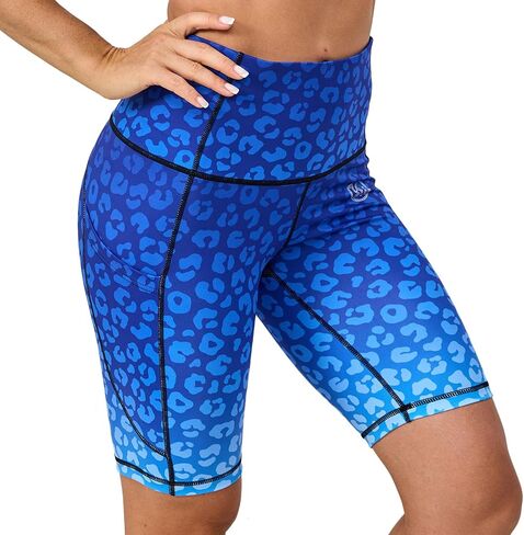 UIUO-UIPEU High Waisted Biker Shorts for Women Workout Shorts Athletic Leggings Tights Running Printed Yoga Shorts in Saudi Arabia