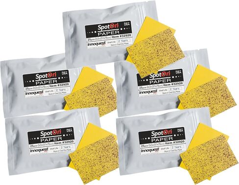 FGI SpotOn Water Sensitive Paper (WSP) for Sprayer Calibration - One Pack of 2 x3 Paper - 25 Sheets Per Pack - Reduce Waste and Ensure Consistent Application of Spray Droplets - Assess Spray Coverage in Saudi Arabia