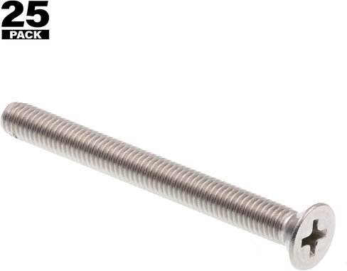 Prime-Line 9001200 Machine Screws, Flat Head, Phillips Drive, #10-32 X 2 in, Grade 18-8 (25 Pack) in Saudi Arabia