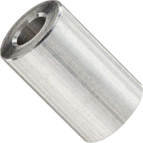 Small Parts 310806RSA Round Spacer, Aluminum, Plain Finish, #6 Screw Size, 5/16" OD, 0.14" ID, 1/2" Length (Pack of 10) in Saudi Arabia