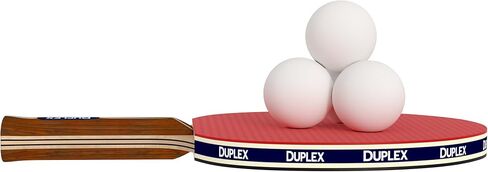 Duplex | 6 Star Ping Pong Paddle Set - Best Professional Table Tennis Racket Kit with High Performance Rubber - Two Blades with Three Ping Pong Balls in Saudi Arabia