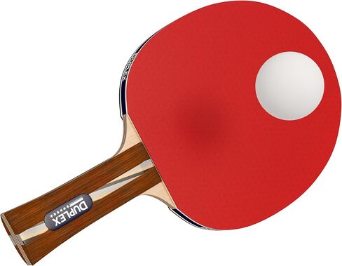 Duplex | 6 Star Ping Pong Paddle Set - Best Professional Table Tennis Racket Kit with High Performance Rubber - Two Blades with Three Ping Pong Balls in Saudi Arabia