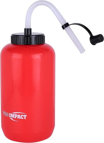 Pro Impact Squeezable Water Bottle Bendable Long Straw - LDPE BPA Free Plastic - Hydration for Baseball Hockey Gym MMA Yoga Boxing Cycling Softball Football Lacrosse (35.5 Oz.) in Saudi Arabia
