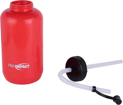 Pro Impact Squeezable Water Bottle Bendable Long Straw - LDPE BPA Free Plastic - Hydration for Baseball Hockey Gym MMA Yoga Boxing Cycling Softball Football Lacrosse (35.5 Oz.) in Saudi Arabia