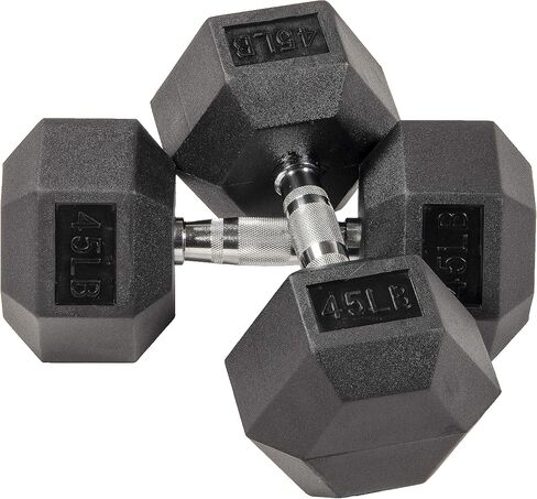 Rubber Encased Hex Dumbbell in Pairs in Saudi Arabia