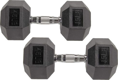 Rubber Encased Hex Dumbbell in Pairs in Saudi Arabia