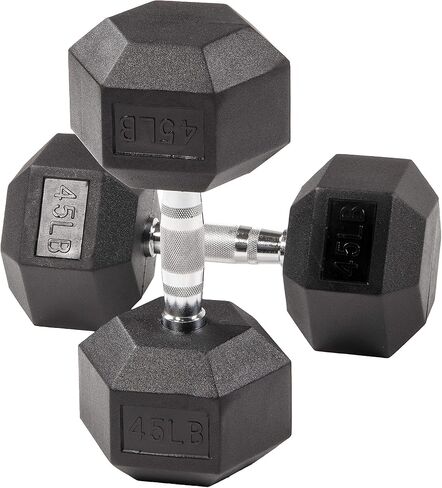 Rubber Encased Hex Dumbbell in Pairs in Saudi Arabia