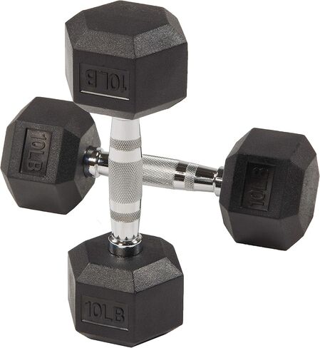 Rubber Encased Hex Dumbbell in Pairs in Saudi Arabia