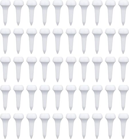LUTER 50pcs Golf Tees, Short Tees Golf Short Plastic Golf Tees Training Golf Tees Accessories Practice Tool for Irons, Par Threes, Hybrids, Golf Training Clubs Outside Lawn (White) in Kuwait