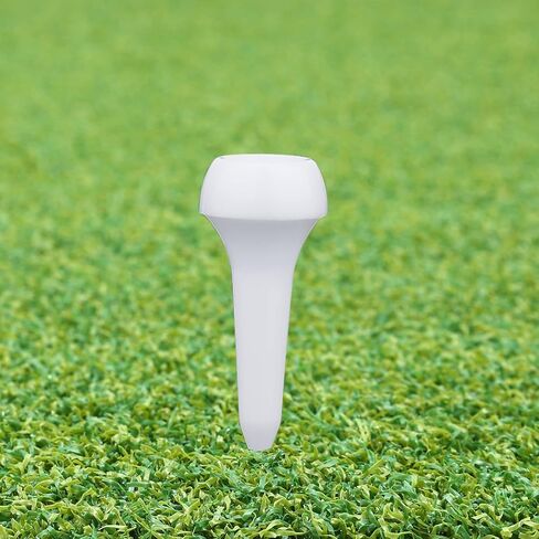 LUTER 50pcs Golf Tees, Short Tees Golf Short Plastic Golf Tees Training Golf Tees Accessories Practice Tool for Irons, Par Threes, Hybrids, Golf Training Clubs Outside Lawn (White) in Kuwait