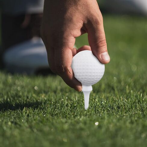 LUTER 50pcs Golf Tees, Short Tees Golf Short Plastic Golf Tees Training Golf Tees Accessories Practice Tool for Irons, Par Threes, Hybrids, Golf Training Clubs Outside Lawn (White) in Kuwait