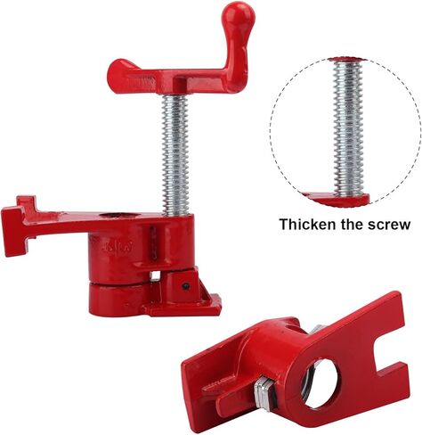 4 عبوات من مشابك الأنابيب 3/4 بوصة مجموعة مشابك أنابيب لصق الخشب، مشابك أنابيب سريعة الفك من الحديد الزهر شديدة التحمل للخزانات والصناديق الخشبية والأعمال الخشبية، من GENHAKON in Kuwait