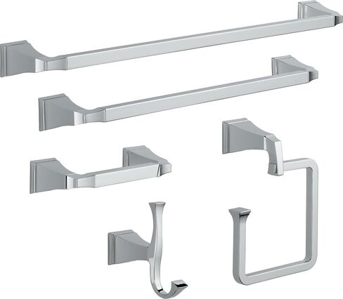 DELTA FAUCET 75150 Dryden Wall Mounted Pivoting Toilet Paper Holder in Polished Chrome in Saudi Arabia