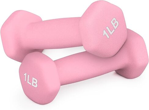 MADOG Dumbbell Set, Anti-Slip Neoprene Coated Hexagon Hand Weights for Home Gym Equipment Workouts Strength Training in Kuwait