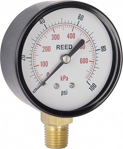 جهاز قياس الضغط ريد إنسترومنتس LVBNA-30HG-NIST، 30 بوصة زئبق - 0 بوصة فراغ مع شهادة NIST يمكن تتبعها in Kuwait