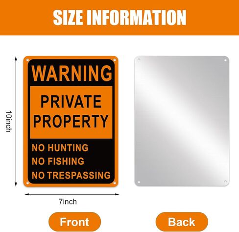 Lineshading 20 Pcs Posted No Trespassing Signs Private Property Weatherproof No Hunting Sign Reflective Aluminum Posted Signs for Not Hunting Fishing Trapping Indoor Outdoor(Red,12 x 12") in Saudi Arabia