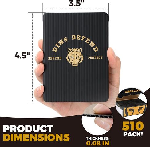 110 Pack Ding Defend Trading Card Shipping Protectors Hard Plastic Card Slab - Tiger Design Card Guard for Collectible Cards, Card Mailing Supplies & Hobby Supplies - 3.5 x 4.5 Inches, Packaging Pads in Saudi Arabia