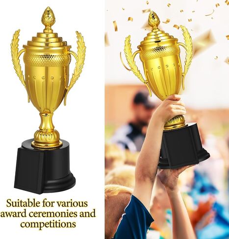 كأس NOLITOY الذهبي للكأس مقاس 10.6 بوصة، جائزة الكأس الكبيرة للفائز بجائزة الكأس للرياضة وكرة القدم وكرة السلة ودوري كرة السلة والحفلات المفضلة ومسابقات البطولات in Saudi Arabia