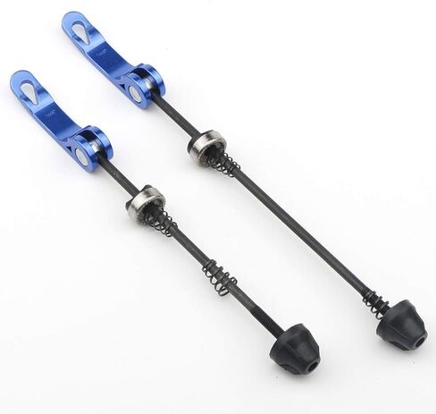 Ellbest زوجان من سيخ الدراجة الأزرق سريع الفك، محور الدراجة الأمامي والخلفي، عمود مجوف مناسب لدراجة الطريق، الدراجة الجبلية، MTB، BMX in Kuwait