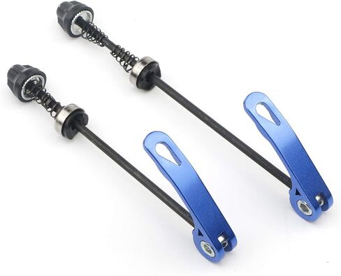 Ellbest زوجان من سيخ الدراجة الأزرق سريع الفك، محور الدراجة الأمامي والخلفي، عمود مجوف مناسب لدراجة الطريق، الدراجة الجبلية، MTB، BMX in Kuwait