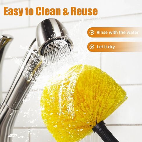 منفضة نسيج العنكبوت بطول 4-13 قدم مع مجموعة عمود تمديد (تصل إلى 21 قدمًا، شعيرات متوسطة الصلابة)، 2 فرشاة شبكية عنكبوتية - عمود طويل قوي وخفيف الوزن، للجدار، والسقف العالي، والجزء الخارجي من المنزل، وفي الهواء الطلق in Kuwait