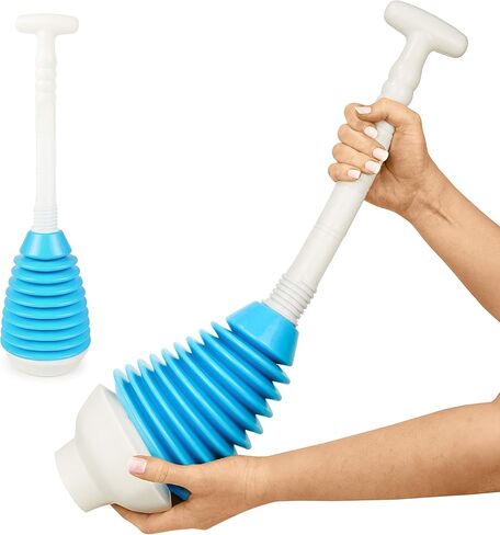 Harrington Toilet Plunger - Universal Bathroom and Kitchen Drain Unclogger for Home and Professional Use - Easily Unblock Any Toilet, Sink, Shower, Bathtub or Other Clogged Drain in Saudi Arabia