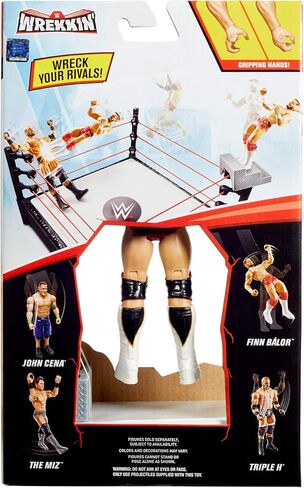 WWE Wrekkin’ 6-inch Action Figure with Pull-Back Activated Move Like Slamming, Punching or Kicking, Lock Tight Grip & Wreckable Accessory in Kuwait