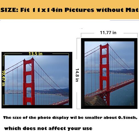 BESCRCL 11x14 Picture Frame Wall Hanging Photo Frame, Black, 5 Pack in Saudi Arabia