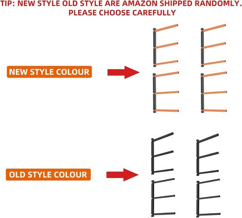 رف خشبي من Foozet مثبت على الحائط مع 3 أزواج من منظم الخشب وتخزين الخشب رف خشبي معدني شديد التحمل للأماكن الداخلية والخارجية، أقصى تحميل أسود إجمالي 600 رطل in Kuwait