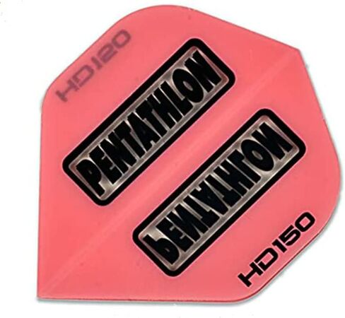 US Darts Pentathlon Pink HD150 Standard Shape Dart Flights - 3 Sets (9 Flights) - 150 Micro - Ex-Tough in Kuwait