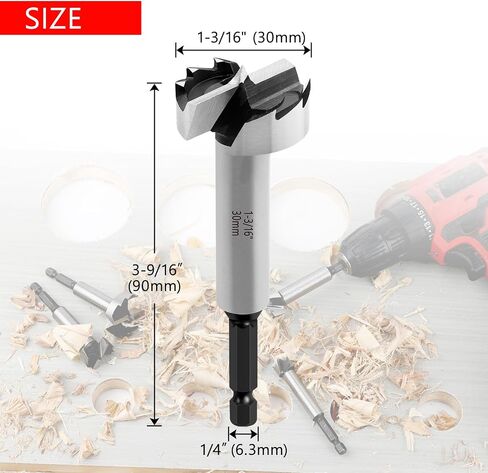 2 Inch Forstner Bit for Wood,2" Forstner Drill Bit for Woodworking, Wood Drill Bit Woodworking Hinge Cutter Tool for Wood Plywood Plastic in Kuwait
