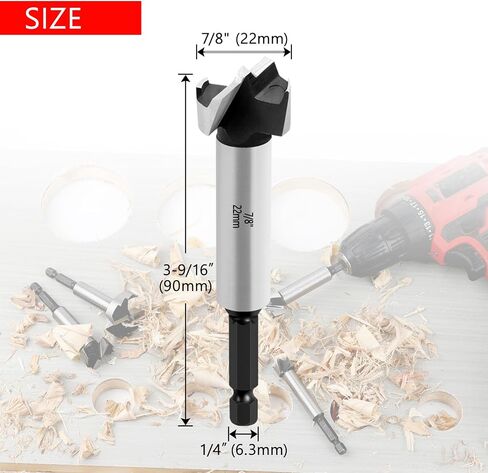 2 Inch Forstner Bit for Wood,2" Forstner Drill Bit for Woodworking, Wood Drill Bit Woodworking Hinge Cutter Tool for Wood Plywood Plastic in Kuwait