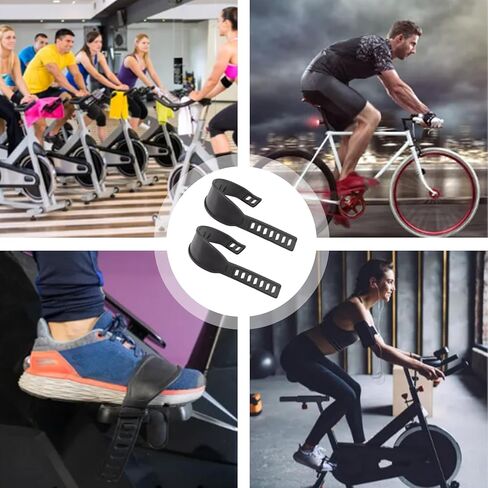 4 أزواج من أحزمة دواسات الدراجة، قطع غيار عالمية للدراجة، أشرطة دواسات بطول قابل للتعديل تناسب معظم دواسات الدراجات للتمرين في المنزل أو صالة الألعاب الرياضية in Kuwait