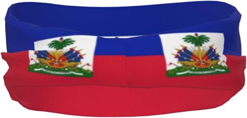 لطيف هايتي العلم Headbands النساء الرجال هايتي العلم العصابة الرياضة Headbands لتشغيل اللياقة البدنية اليوغا الدراجات in Kuwait