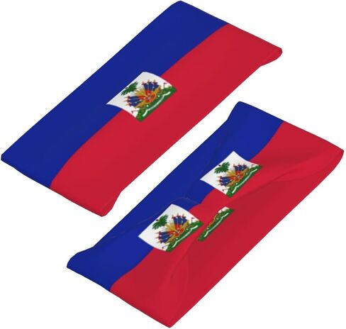 لطيف هايتي العلم Headbands النساء الرجال هايتي العلم العصابة الرياضة Headbands لتشغيل اللياقة البدنية اليوغا الدراجات in Kuwait