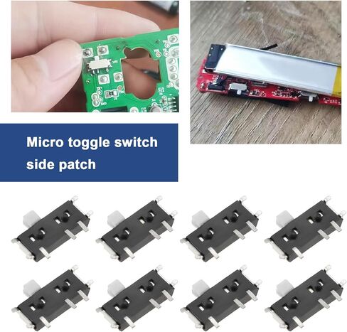 40 قطعة MSK12C01 رأس أبيض أفقي 1.5H مفتاح تبديل 7Pin مفتاح منزلق صغير مفتاح إمداد الطاقة لمفاتيح استبدال إصلاح لوحة دوائر MP3 وPCB in Saudi Arabia