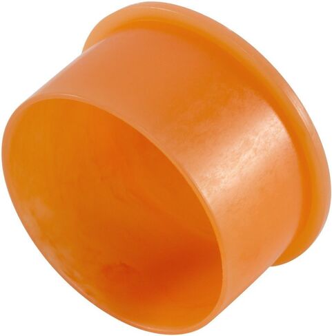 Caplugs ZEZ61AH1 Plastic Non-Threaded NPT Cap EZC-6, PE-LD, Cap ID .585" Length .62", Orange (Pack of 100) in Saudi Arabia