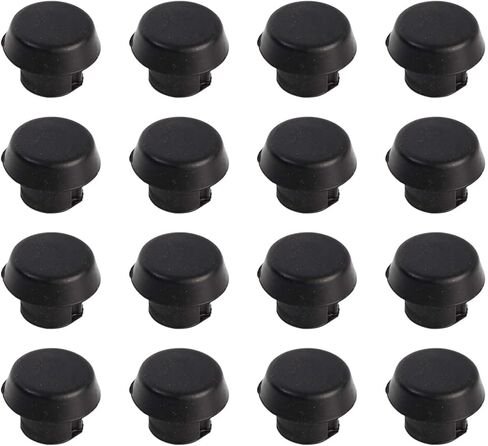 12 Pcs Billiard Cue Bottom Rubber Cover Billiard Cue Bottom Plug Protection Pad (Black) in Kuwait
