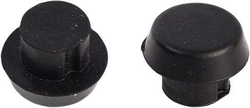 12 Pcs Billiard Cue Bottom Rubber Cover Billiard Cue Bottom Plug Protection Pad (Black) in Kuwait