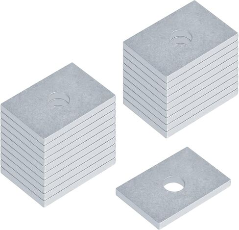 20 قطعة من غسالة الدعامات المستطيلة، 1/2 بوصة (ID) x1-5/8 بوصة × 2-3/8 بوصة، لوحة غسالة مسطحة، سمك 5.6 مم in Kuwait