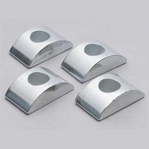 10Pcs Silver M8 Solid Half Moon Nuts Washer Spacer Furniture Hardware Accessories for Furniture Connect (Length 27mm x Width 14mm), Industrial and Scientific in Saudi Arabia