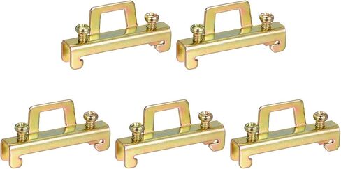 MECCANIXITY DIN Rail Mount Terminal Blocks End Stopper Screw Type Clamp Metal C45-1 Pack of 50 in Saudi Arabia