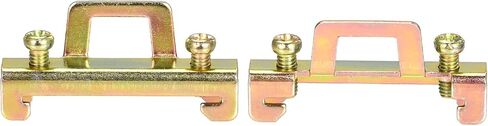 MECCANIXITY DIN Rail Mount Terminal Blocks End Stopper Screw Type Clamp Metal C45-1 Pack of 50 in Saudi Arabia