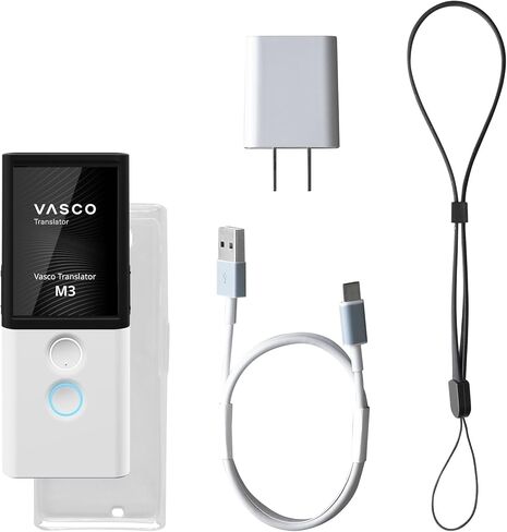 Vasco M3 Language Translator Device | The Only Translator with Free and Unlimited Internet in 200 Countries | Photo Translation | European Brand in Saudi Arabia