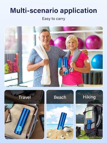 72H 1-3 Insulin Pens Cooler Travel Case TSA Approved Portable Refrigerated Medicine Cooler for Diabetes Insulin Vial Protection with 2 Ice Bottles & Preventing Loss QR Code for Trips (Blue) in Saudi Arabia