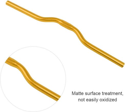 Bike Riser Handlebar, Aluminum Mountain Bike Fixed Gear Riser Bar 25.4mm*520mm(golden) Bike Handlebars 25.4 Gold Handle Mountain Bike Single Speed Riser Bars in Saudi Arabia